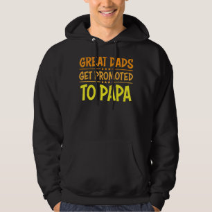 Mens Große Vater werden zum Papa-Vatertag beförder Hoodie