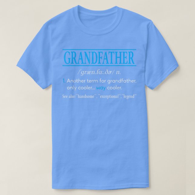 Mens Großvater Definition Retro Weihnachtsvater T-Shirt (Design vorne)
