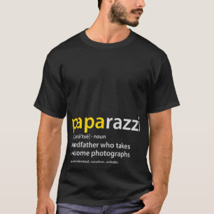 Mens Großvater Fotograf T - Shirt PAPArazzi de