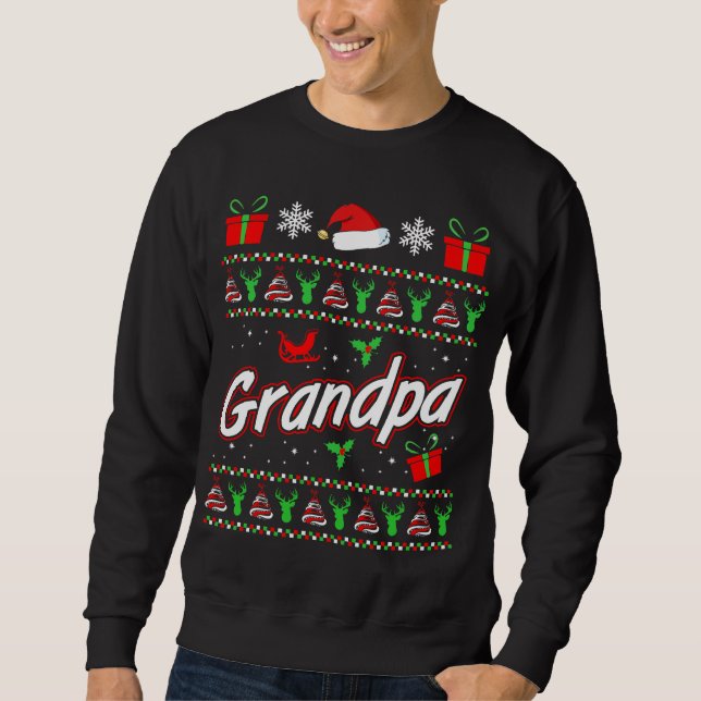 Mens Großvater Weihnachtsgeschenk-T - Shirt (Vorderseite)