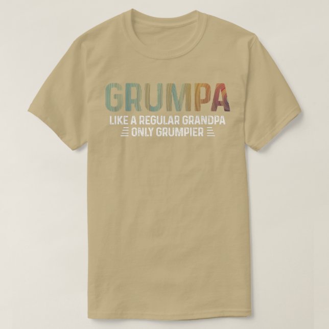 Mens Grumpa Definition T-Shirt wie ein regelmäßige (Design vorne)