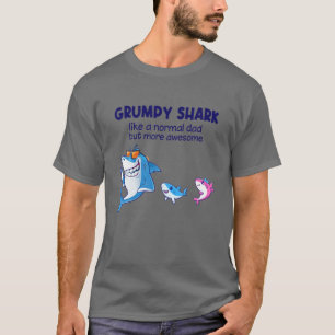 Mens Grumpy Shark wie ein normaler Hai, aber mehr T-Shirt
