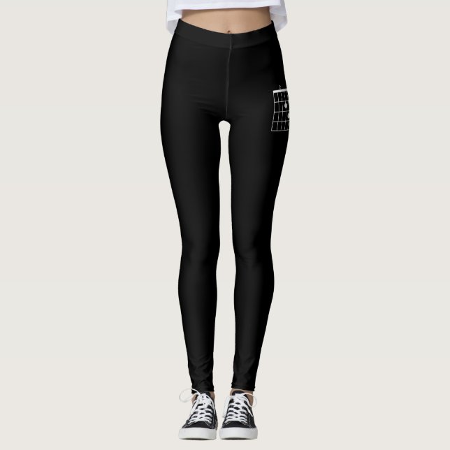 Mens Guitar Chord Shirt - Vater Leggings (Vorderseite)