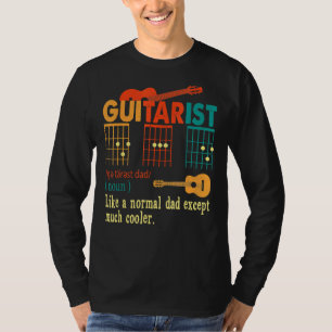 Mens Guitarist D a D Akkord wie ein normaler Vater T-Shirt