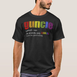 Mens Guncle Definition T-Shirt für Gay Uncle