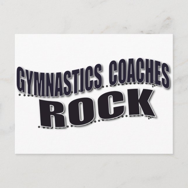 Mens Gymnastics Coach Geschenke Postkarte (Vorderseite)