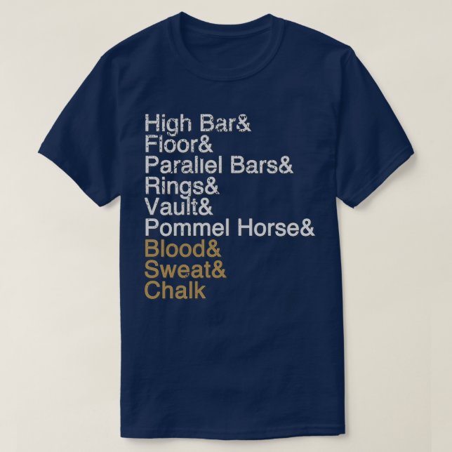 Mens Gymnastics Events T-Shirt (Design vorne)