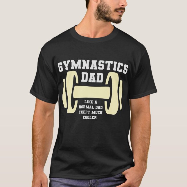 Mens Gymnastics Vater  T-Shirt (Vorderseite)