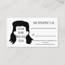 Mens Hair Salon Barber Mullet Ernennung