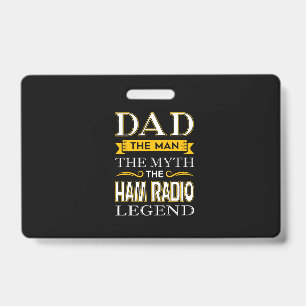 Mens Ham Radio Vater Shirts Geschenke für Vater - Ausweis