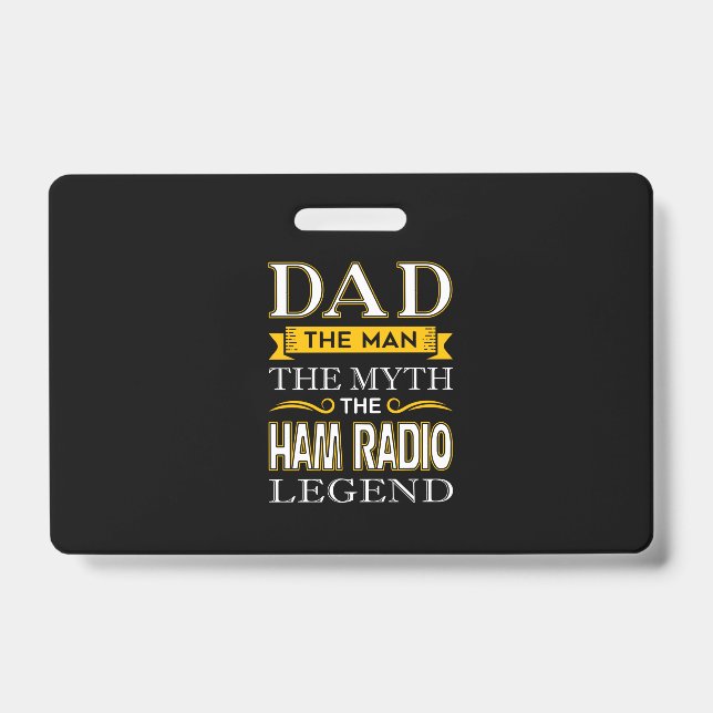 Mens Ham Radio Vater Shirts Geschenke für Vater -  Ausweis (Front)