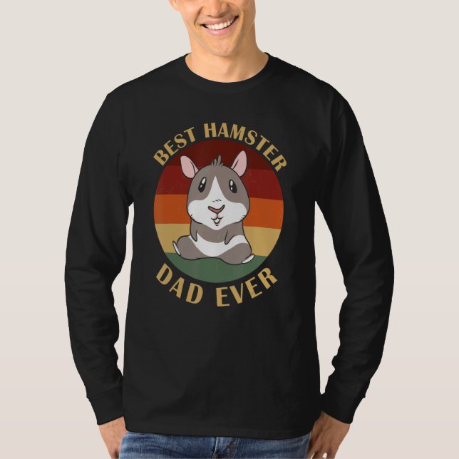 Mens Hamster Dad Pet Owner Cute Animal Father Hams T-Shirt (Vorderseite)