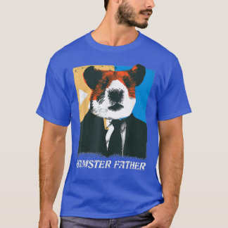 Mens Hamster Vater Hamster im Anzug Rodent Lover T-Shirt