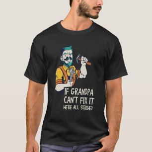 Mens Handyman Opa Qualifikationen Reparateur Tools T-Shirt