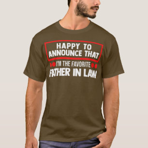 Mens Happy zu verkünden, ich bin Vater im Gesetz S T-Shirt