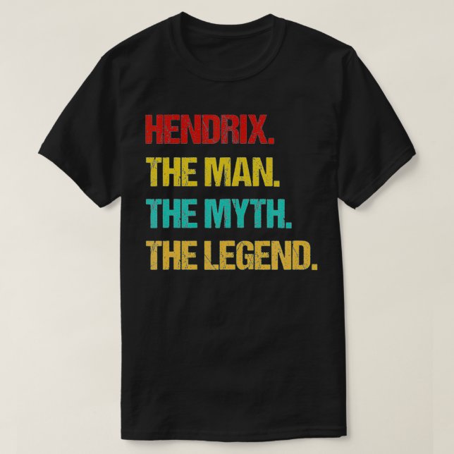 Mens Hendri Der Mensch der Mythos der Legende T-Shirt (Design vorne)