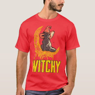 Mens Hexenmeister Hexen Broom Hexerei Hexenkörper T-Shirt