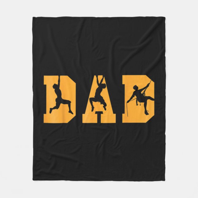 Mens Hiking Dad Mountaineering Mountain Climbing H Fleecedecke (Vorderseite)