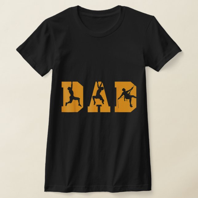 Mens Hiking Dad Mountaineering Mountain Climbing H T-Shirt (Ablage )
