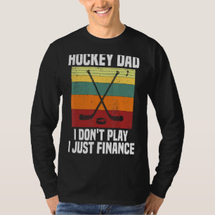Mens Hockey Vater Ich spiele nicht, nur eis zu fin T-Shirt