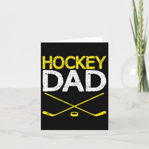 Mens Hockey Vater Vintag Vatertag Sommer Winter Karte