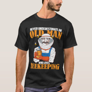 Mens Honey Bee Honeycomb Beekeeper Beehive Bees T-Shirt