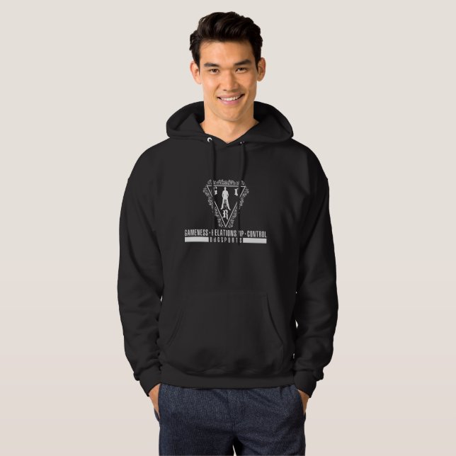 Mens Hoodie - Original GRC-Logo - weiß (Vorne ganz)