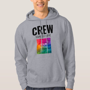 Mens Hoodies Vorderseite und Rückseite Logo-Text h