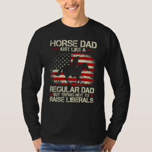 Mens Horse Vater wie ein regelmäßiger Vater, der n T-Shirt