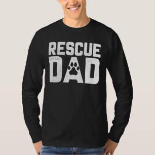 Mens Hund Rescue Vater Rettend Tiere Wildlife Resc T-Shirt