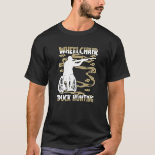 Mens Hunter Rollstuhl Geese Jagd Gänse Ente Hunt T-Shirt
