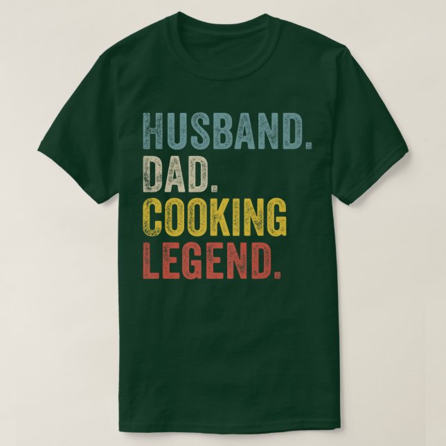 Mens Husband Dad Cooking Legend T-Shirt (Design vorne)