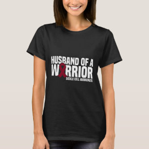 Mens Husband eines Kriegers Burgund-Band-Sickle C T-Shirt