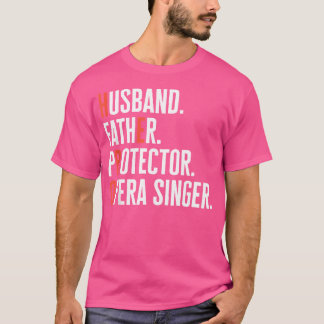 Mens Husband Pater Protector Opera Singer Musik V T-Shirt