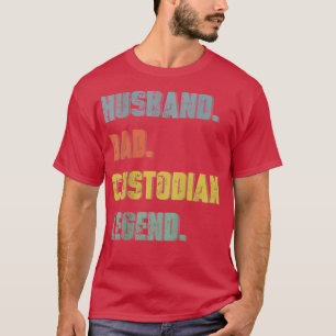Mens Husband Vater Custodian Legend Vintag Vatersc T-Shirt