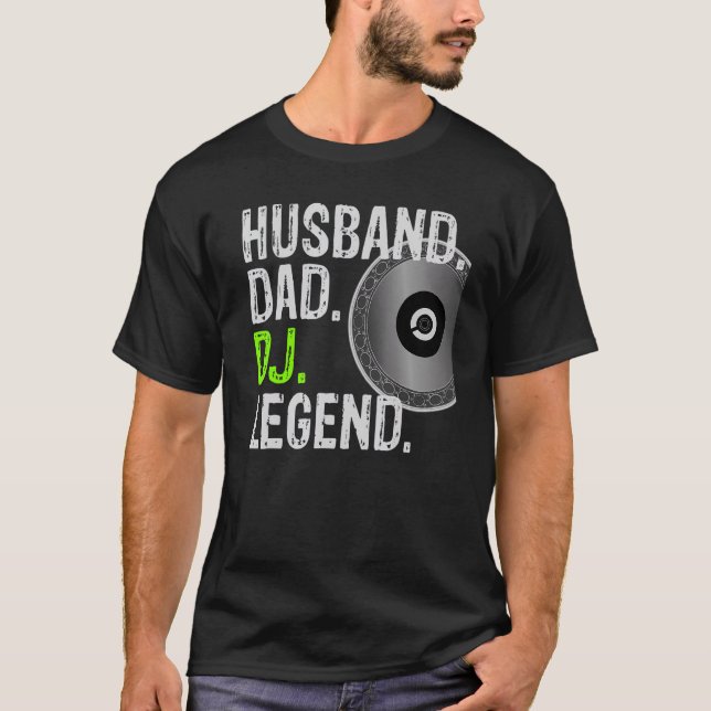 Mens Husband Vater DJ Legend - DJ Design_3 T-Shirt (Vorderseite)