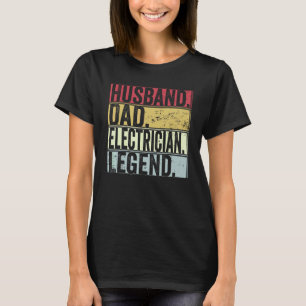 Mens Husband Vater Elektrische Legende für Väter T-Shirt