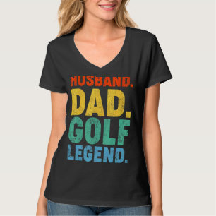 Mens Husband Vater Golf Legend Golfing Vatertag T-Shirt