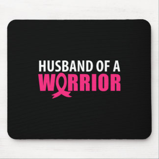 Mens Husbynd eines Kriegers, rosa Ribbon Brust Can Mousepad
