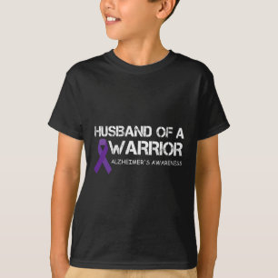 Mens Husnd of a Warrior Heimerheimer's Awareness T-Shirt