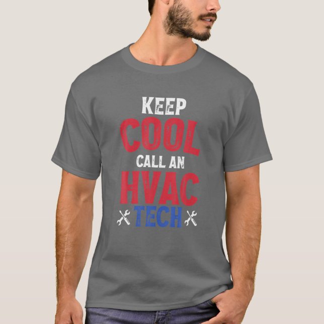 Mens HVAC Geschenk - Klimaanlage Heizung Techniker T-Shirt (Vorderseite)