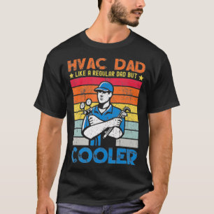 Mens HVAC Vater wie ein regulärer Vater Techniker  T-Shirt