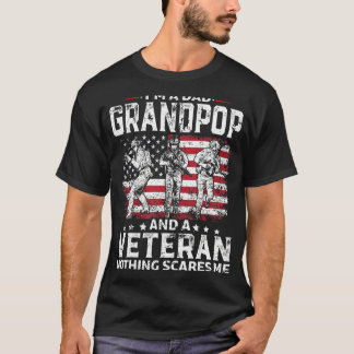 Mens I bin ein Vater Großveteran Veteran's Day T-Shirt