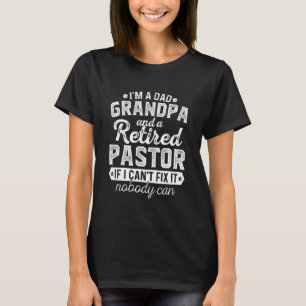 Mens I bin Vater Opa und ermüdete Pastor Christma T-Shirt
