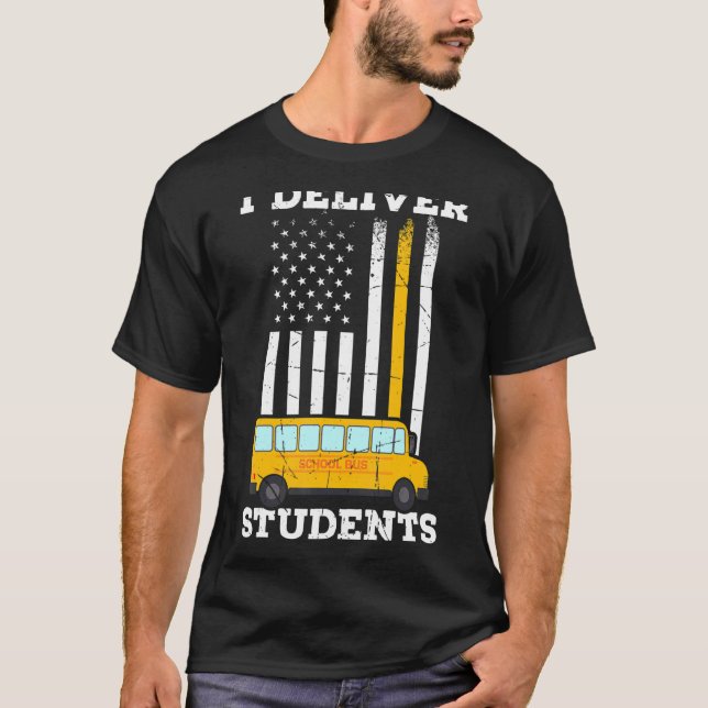 Mens I Delidents School Bus Driver Driver T-Shirt (Vorderseite)