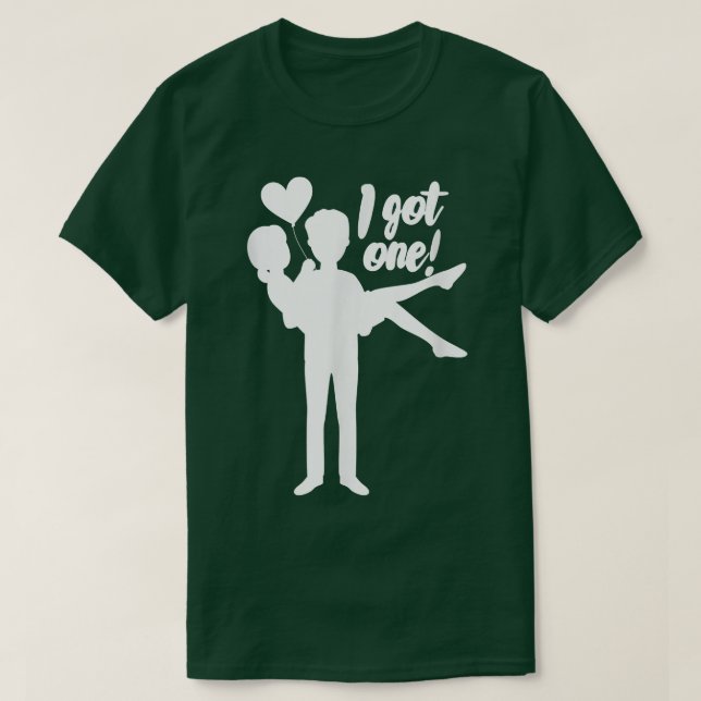 Mens I Got one Groom Bridge Wedding Bachelor Party T-Shirt (Design vorne)