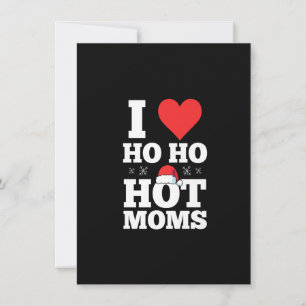 Mens I ho ho hot Mütter Santa Hut Weihnachten Prem Einladung