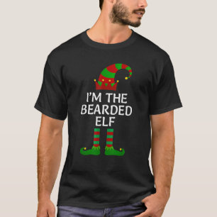Mens I m Bartded Elf Matching Group Family Cos T-Shirt
