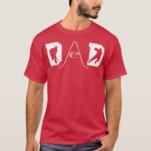 Mens Ice Hockey Vater Trainer Wintersportlounge T-Shirt