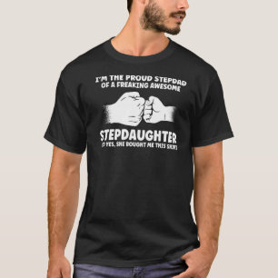 Mens ich bin der stolze Stepdad von Steptochter St T-Shirt